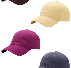 Mooie gewassen effen baseballpet voor dames, zachte casual dad hat, ideale zonbescherming.
