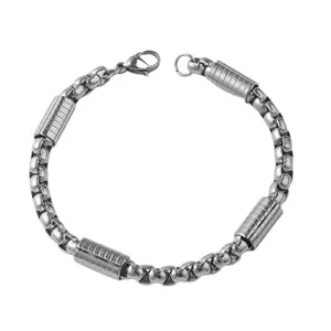 Edelstahlarmband für Damen und Herren minimalistisch modische Kette Schmuckgeschenk