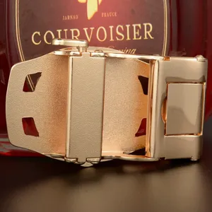 Boucle de ceinture automatique dore de rechange pour ceinture homme 3.5cm metal d'affaires.