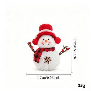 Weihnachtliche Filz Schneemann Pluesch Puppe Dekoration 17cm Baum Ornament Deko Figur