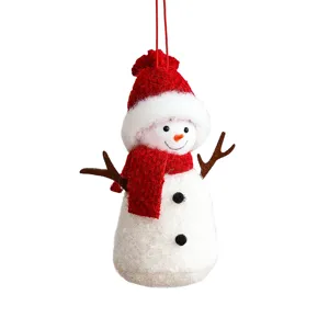 Weihnachten Filz Schneemann Hängeornament für Baum Dekoration süße Feiertag Plüsch Puppe