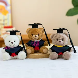 Ours en peluche de remise des diplômes cadeau étudiant docteur ours poupée bachelier mignon