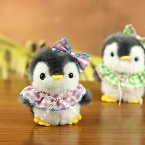 Mcino peluche pinguino portachiavi giocattolo morbido cartone animato borsa ciondolo