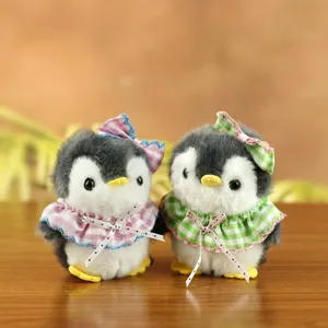 Carino peluche pinguino ciondolo bambola cartone animato borsa portachiavi giocattolo set