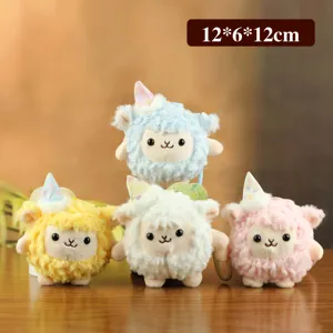 Simpatico peluche pecora pendente portachiavi bambola soffice decorazione per borsa