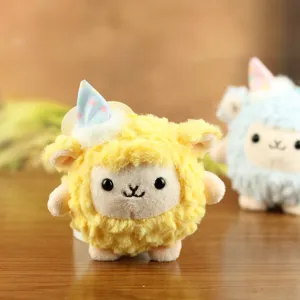 Grazioso pecora peluche ciondolo giocattolo, morbida bambola di peluche per decorare la borsa.