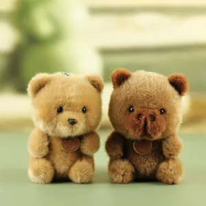 Adorable scented plush toy doll pendant, cute fluffy animal keyring bag charm gift.