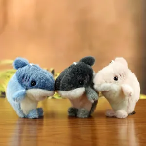 Cute Shark Seal Hybrid Plush Keychain Soft Stuffed Animal Bag Charm For Backpack Keyring Accessory Gift For Kids Teens