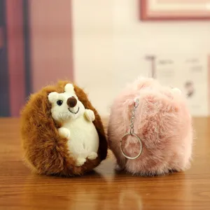 Mignon porte-cles peluche herisson, pendentif de sac moelleux et joli cadeau mignon.