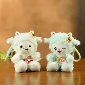 Süßes Cartoon Schaf Plüschtier Schlüsselanhänger Flauschige Tier Puppe Deko Geschenk