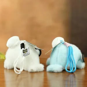 Cute chef sea otter plush toy keychain pendant bag charm fluffy doll cute decoration accessory