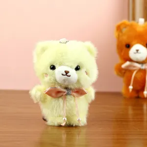 Lindo osito de peluche llavero juguete esponjoso muñeca bolso colgante accesorio
