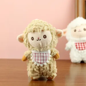 Süßes kleines Schaf Plüschtier Schlüsselanhänger, weicher Stofftier Taschenanhänger für Geschenke.