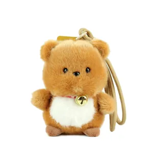 Schattige pluche dierhanger beren sleutelhanger pluche tasbedel zacht knuffelspeelgoed pop