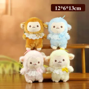 Simpatico giocattolo in peluche piccolo animale di pezza borsa ciondolo 12x6x13cm
