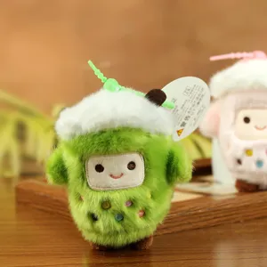 Niedlicher Bubble Tea Plüschtier Schlüsselanhänger, weicher Boba Tassen Anhänger für Tasche.