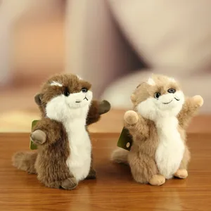 Schattig otter pluche speelgoed simulatie gevulde dier pop sleutelhanger kinderen cadeau