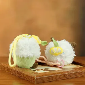 Simpatico portachiavi torta di peluche soffice bambola borsa ciondolo dolce giocattolo