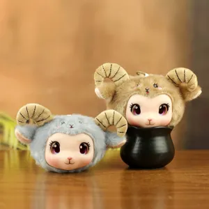 Simpatico peluche ariete bambola ciondolo viso in vinile borsa fascino portachiavi it