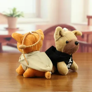 Leuke pluche puppy hanger speelgoed rugzak charme zachte pop detail kostuum en ontwerp.