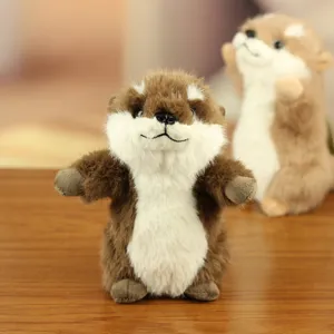 Schattige simulatie otter pluche speelgoed pop, zachte knuffel voor kindercadeau en decoratie.