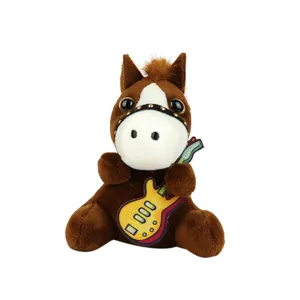 Simpatico cavallo di peluche giocattolo portachiavi animale di peluche borsa regalo