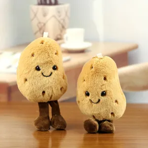Cute potato plush toy pendant cartoon vegetable doll bag key chain fluffy cute gift decor 1pc