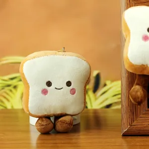 Süßer Toast Brot Plüsch Schlüsselanhänger Tasche Anhänger weiches Kuscheltier schöne Geschenke