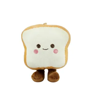 Niedlicher Plüsch Brot Anhänger weiche Puppe kawaii Cartoon Schlüsselanhänger Spielzeug