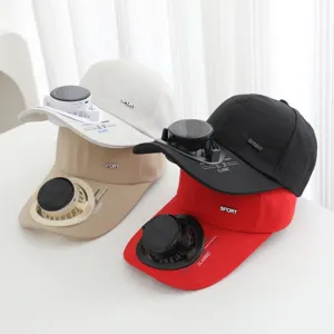 Solarbetriebener Ventilator Baseballcap Sonnenschutz Kuehlender Hut fuer Angeln Sport