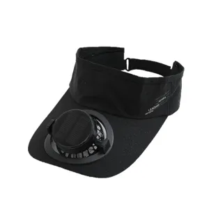 Sommer solarbetriebener Ventilator Baseball Kappe leere Oberseite Outdoor Sonnenblende Hut