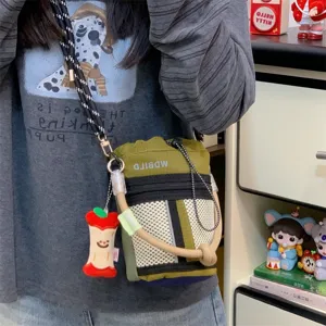 Outdoor functional crossbody phone bag stylish colorblock waterproof shoulder bag unisex