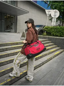 Große Sporttasche Fitness Reisetasche für Damen Herren mit Nass Trocken Fach