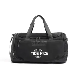Sac de sport noir grande capacité sac d'entraînement de voyage avec compartiment humide