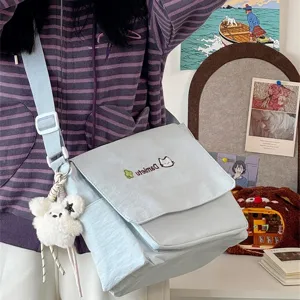 Japanese ins-style cute student messenger bag high-value casual shoulder crossbody bag