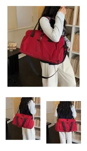 Large capacity travel duffel bag waterproof gym sports shoulder crossbody bag for men women