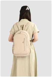 Casual waterproof travel backpack for women stylish daily commuter laptop school bag
