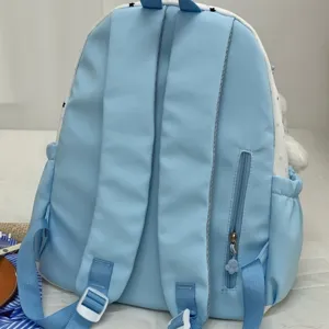 Cute cat design student backpack, large capacity school bag for daily use and travel.