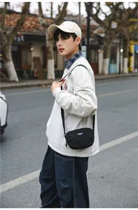 Men outdoor small crossbody bag casual sports riding shoulder bag daily commuting style
