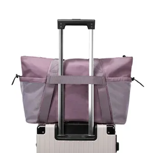 Reisetasche mit grosser Kapazitat fur Koffer Trolley Griff in Lila fur Damen und Herren