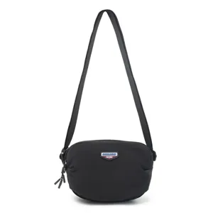 Casual black crossbody bag for men and women, outdoor sports cycling shoulder bag.