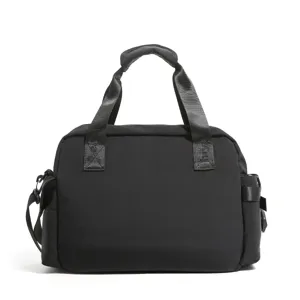 Borsa tote da viaggio casual nera borsa a tracolla in tela per uso quotidiano