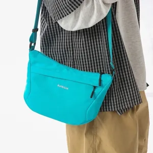 Bolso cruzado de nailon de moda para hombres y mujeres, bolso de hombro informal minimalista