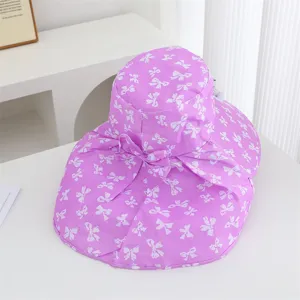 Chapeau de soleil d'été à ventilateur solaire pour femmes, large bord anti UV chapeau.
