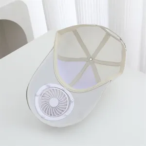 Casquette de baseball avec ventilateur rechargeable USB, chapeau de protection solaire d'été.