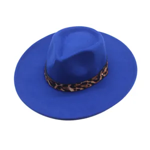Chapeau fedora en feutre de laine pour femmes style large bord chapeau jazz chaud