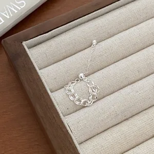 Silver chain adjustable open ring, retro hip hop geometric finger jewelry for women and girls.