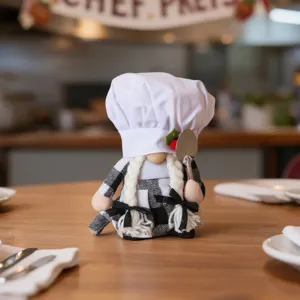 Chef gnomo peluche bambola decorazione tavolo cucina simpatico peluche festa ornamento