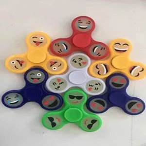 colorful emoji fidget spinner anxiety relief hand toy for kids and adults stress reducer