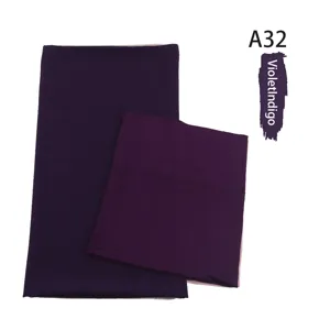 Matching color modal chiffon hijab and inner cap set, elegant long scarf for women daily wear.